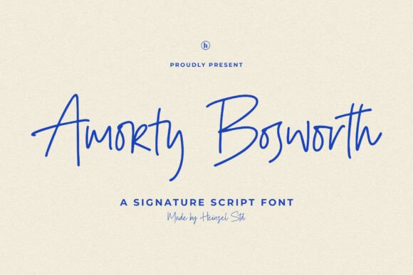 Amorty Bosworth: A Modern Signature Font for Authentic Branding