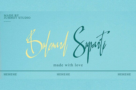 Bulemard Suparti: The Bold Script for Modern Branding