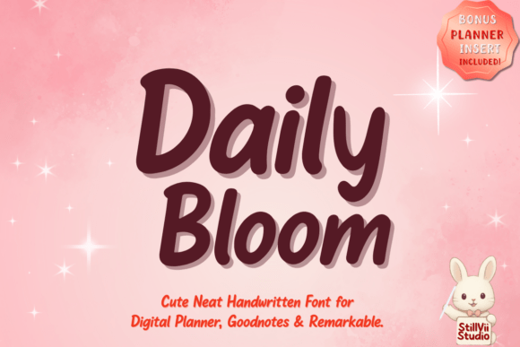 Daily Bloom: A Fresh Handwritten Font for Digital Creators