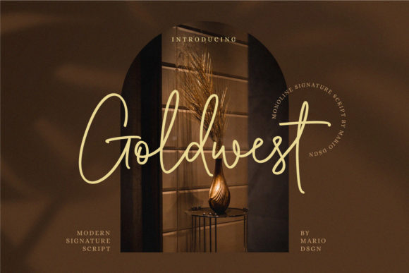 Goldwest: The Luxurious Script Font for Elegant Designs
