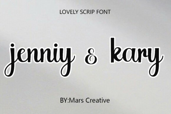 Jenniy & Kary: The Modern Romantic Script for Today's Designs