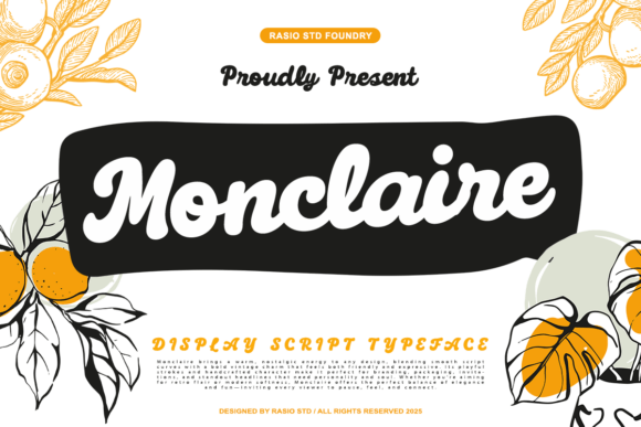Monclaire: A Vintage Script Font with Modern Appeal