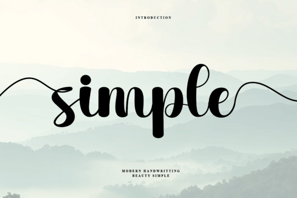 Simple: The Handwritten Script Font for Modern Designers
