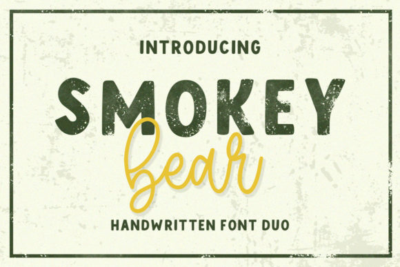 Smokey Bear: Where Bold Typography Meets Fluid Elegance