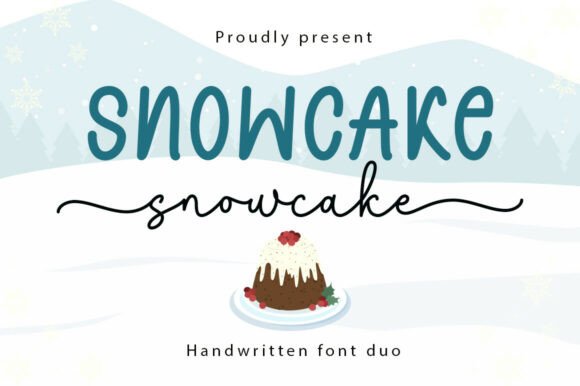 Snowcake Duo: A Handwritten Font Pair for Every Design