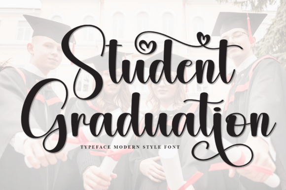 Student Graduation: A Script Font with Modern Elegance