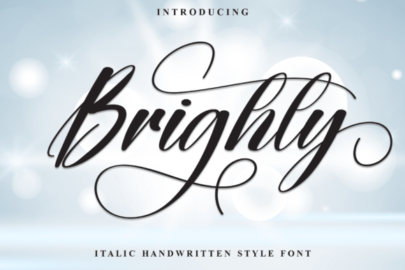 The Brighty Font: Elegant Handwritten Style for Modern Designs