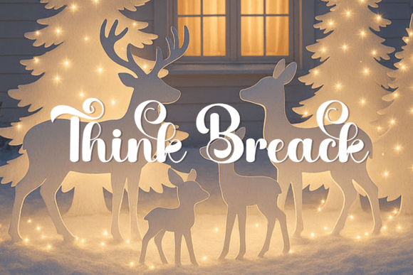 Think Break: A Handwritten Script for Modern Brands