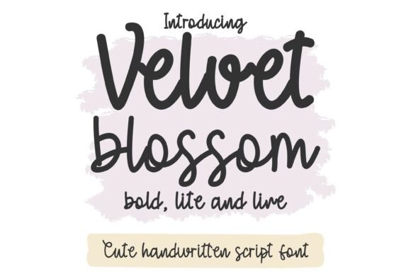 Velvet Blossom: A Font Family for Cozy, Charming Design